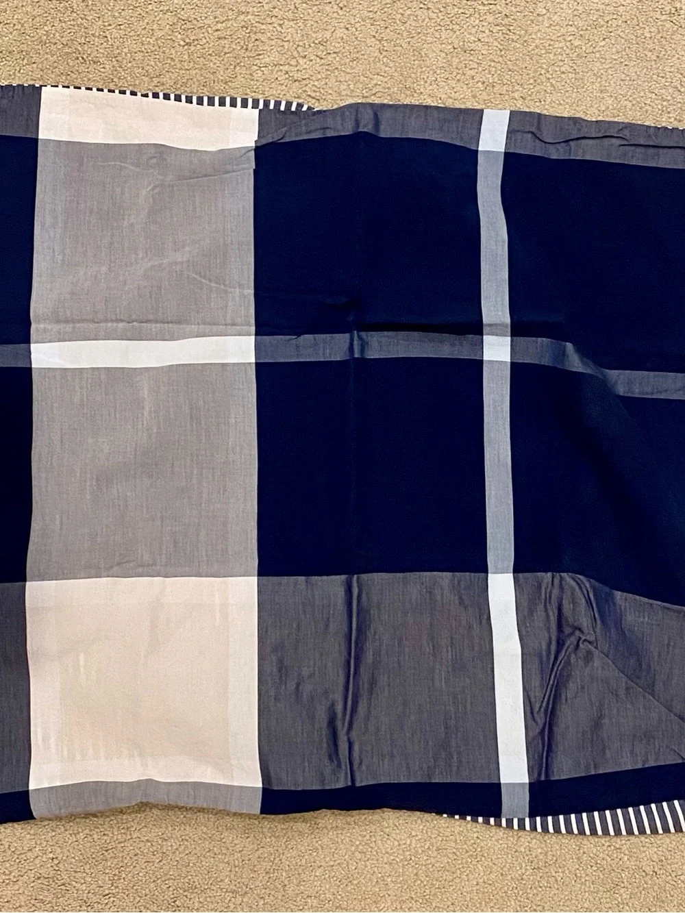 Pottery Barn Teen Preston Plaid Euro Square Pillow Sham
